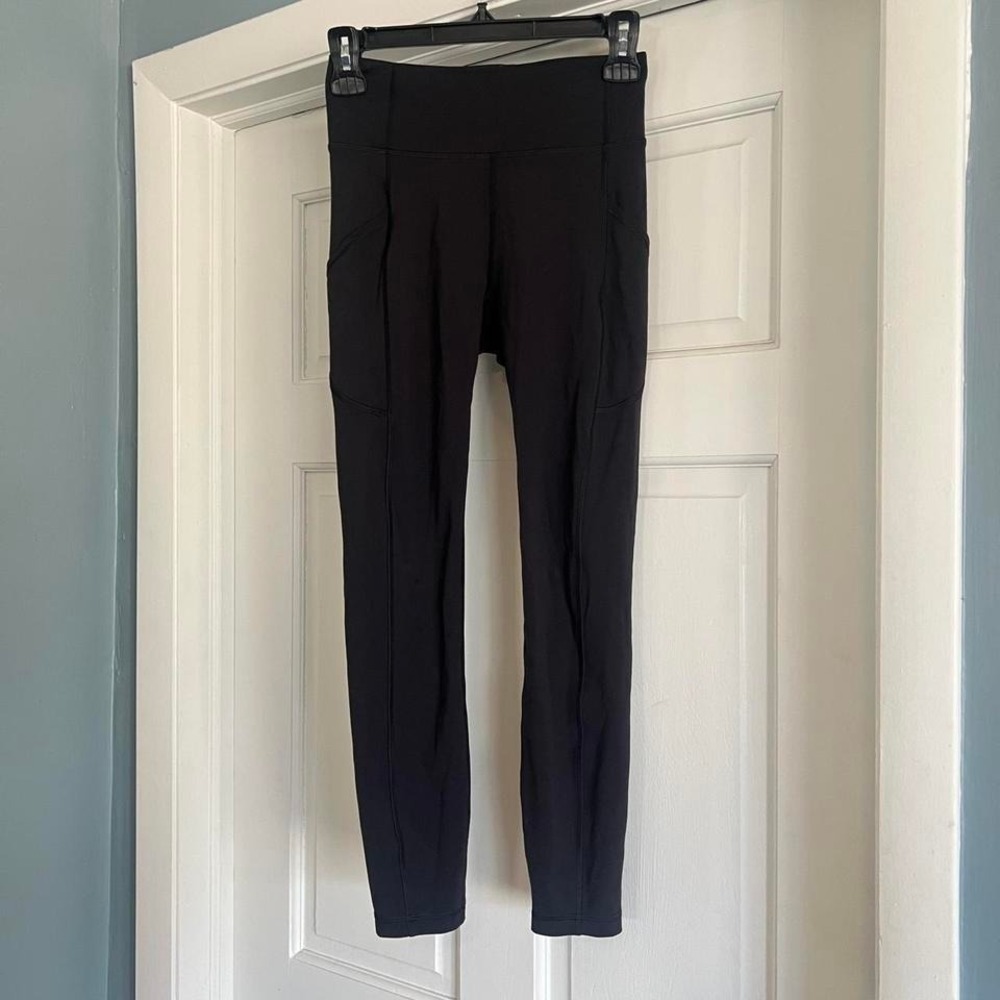 Lululemon black high-waisted leggings